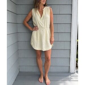 Isabel Marant Etoile Cream Viscose Tunic Mini Dress FR‎ 42 US 10 L